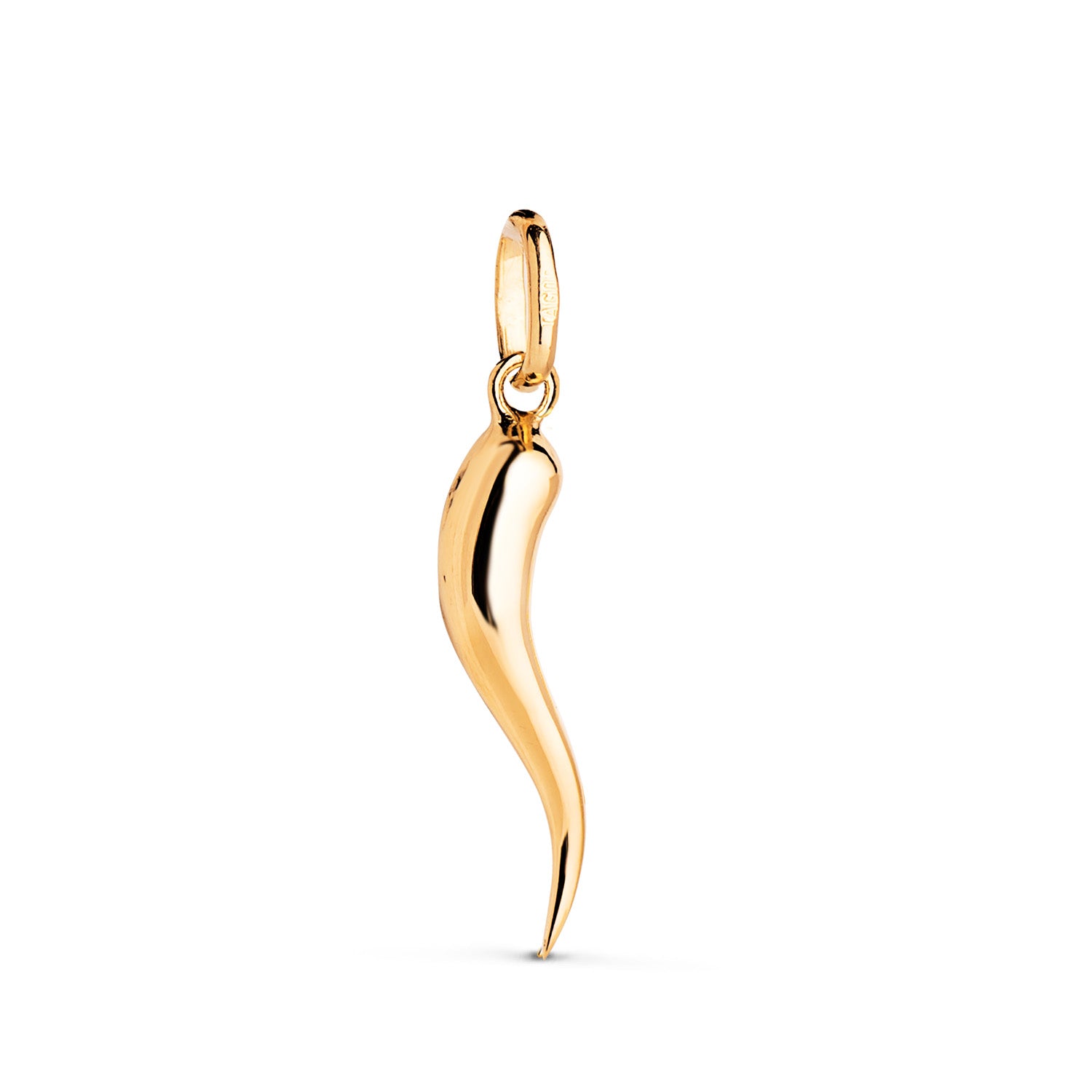 Pendentif Dabondance en Or Jaune 18 Carats en Or Brillant Taille : 20 X 3,5 mm