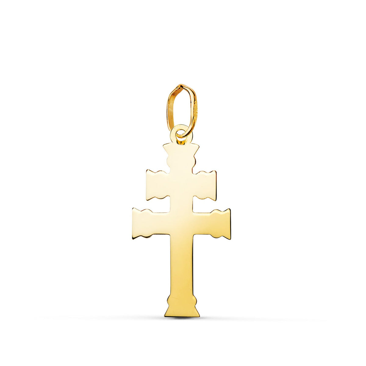 Pendentif croix de Lorraine Or jaune 18 carats – 22 mm