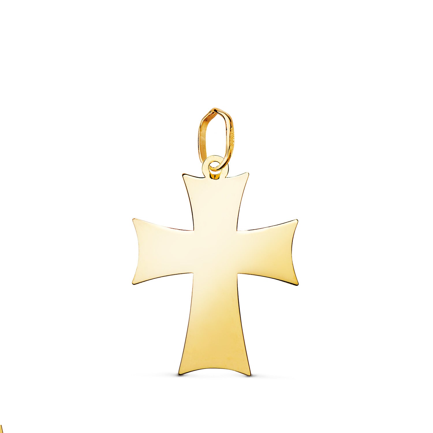 Pendentif Croix en Or Jaune 18 Carats de Lordre Teutonique en Mesure de Luminosité : 21 X 15 mm