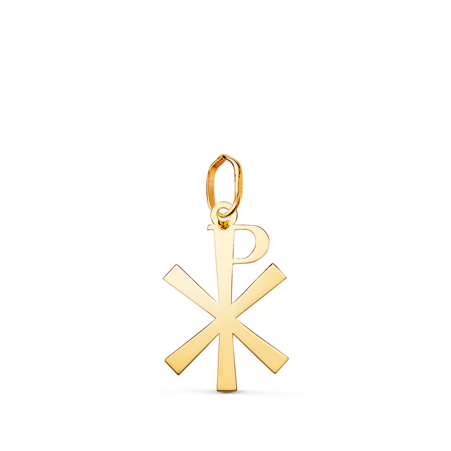 Pendentif Croix en Or Jaune 18 Carats en Mesure de Luminosité : 18 X 11,5 mm