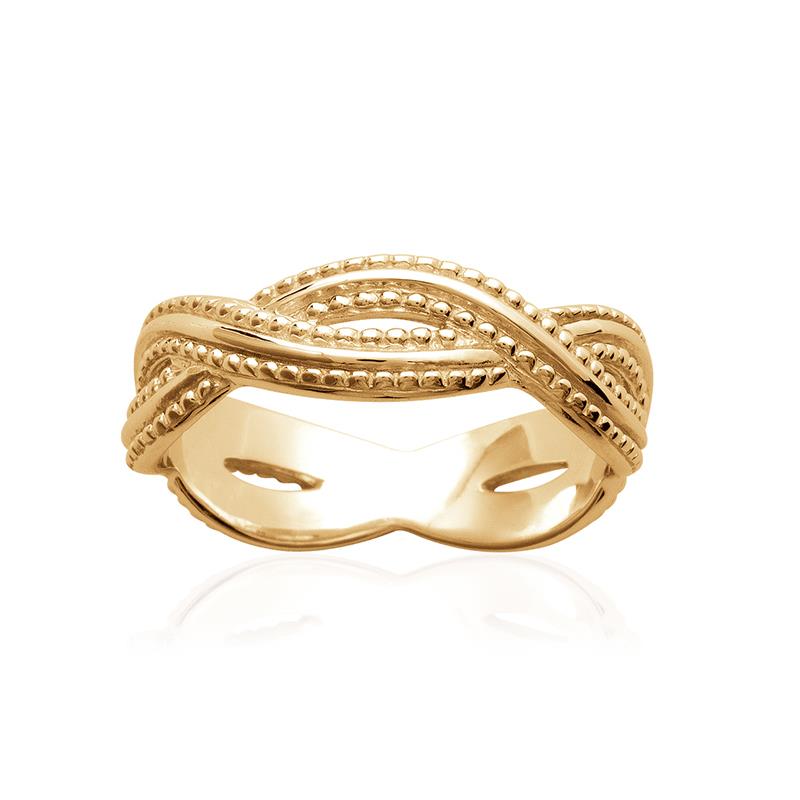 Braid - Gold Plated Ring - Azuline