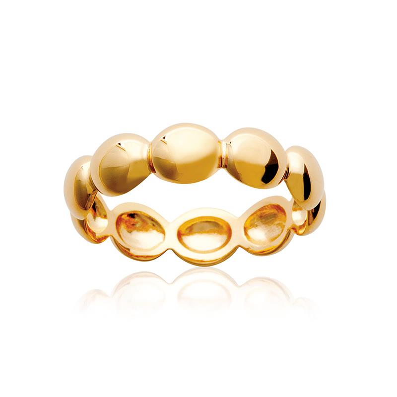 Balls - Gold Plated Ring - Azuline