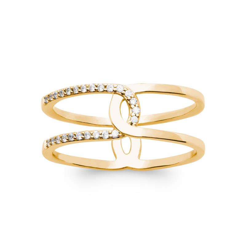 Knot - Gold Plated Ring - Azuline