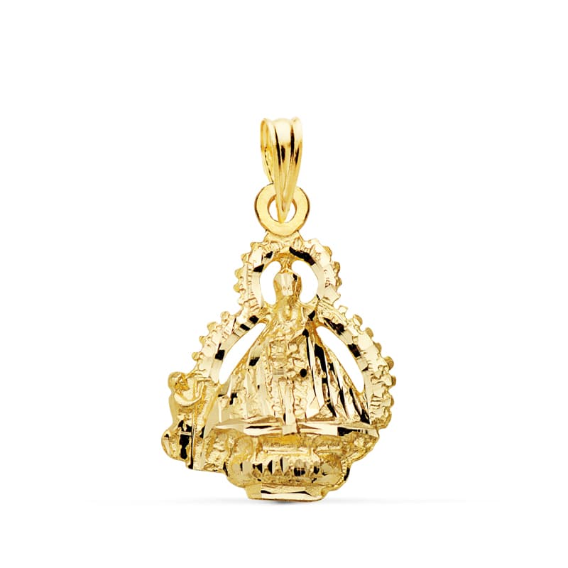 Medalha 18K Virgem da Cabeza 22 X 15 mm