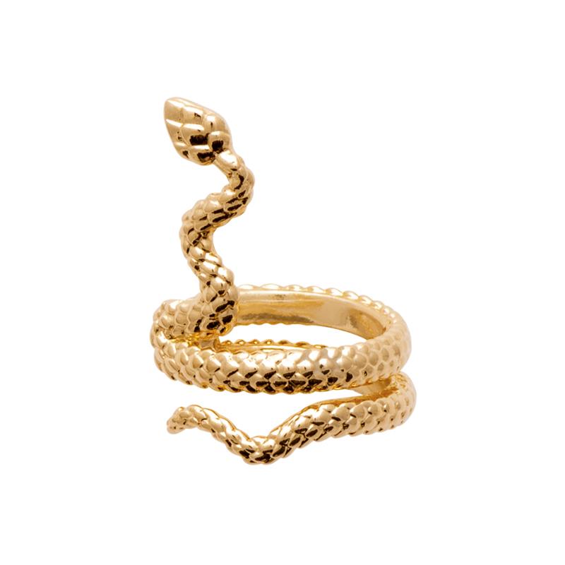Ohrring – Schlange – vergoldet – Einzelohrring