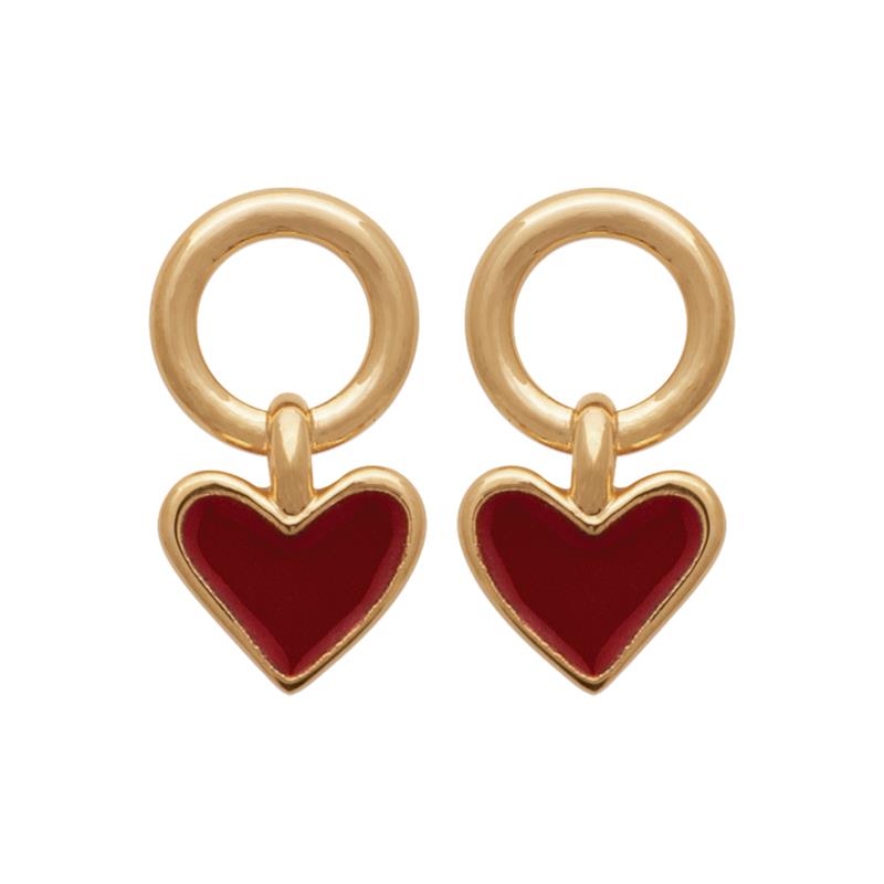 Herz – Ohrringe – vergoldet