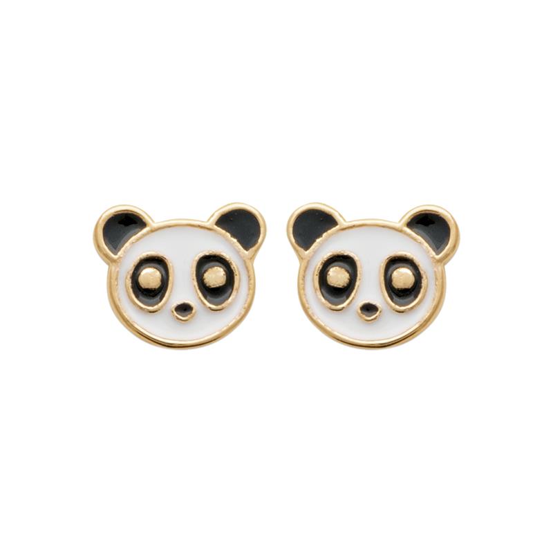 Panda - Gold Plated - Earrings