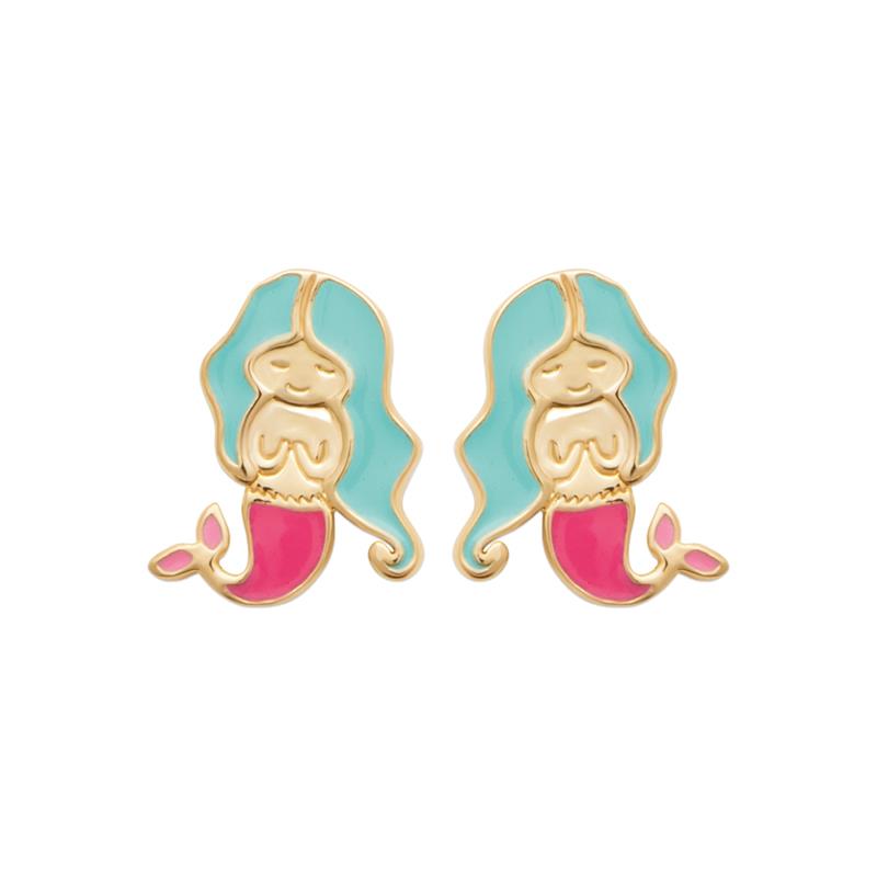 Meerjungfrau – Vergoldet – Ohrringe