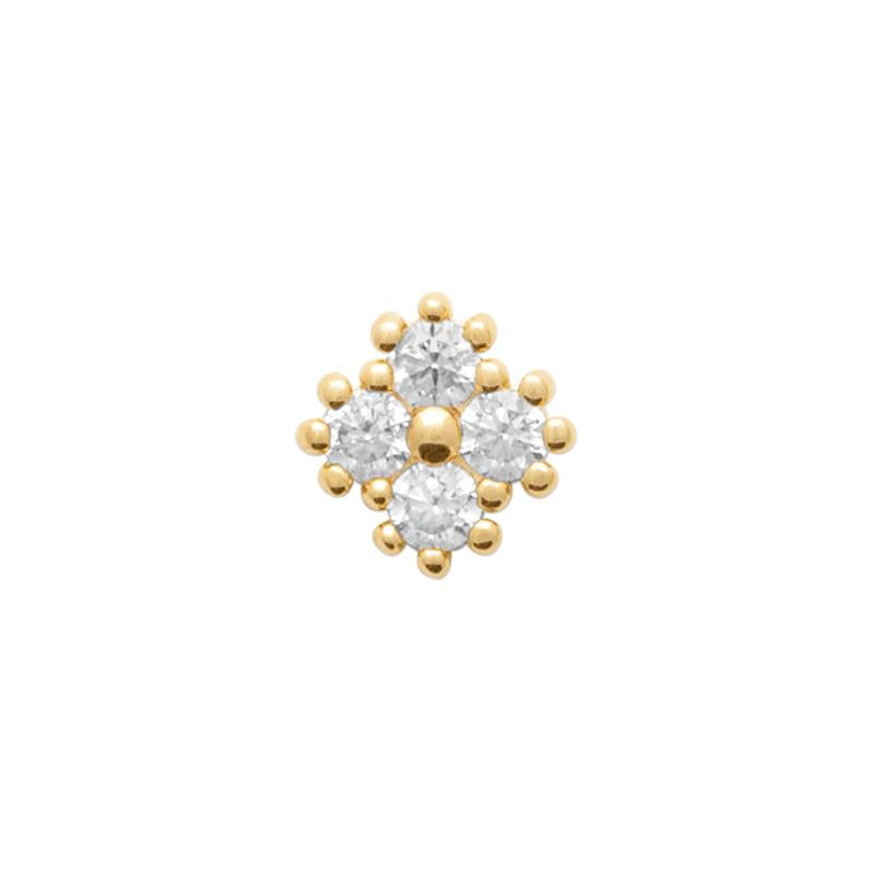 Square - Gold Plated - Single earring