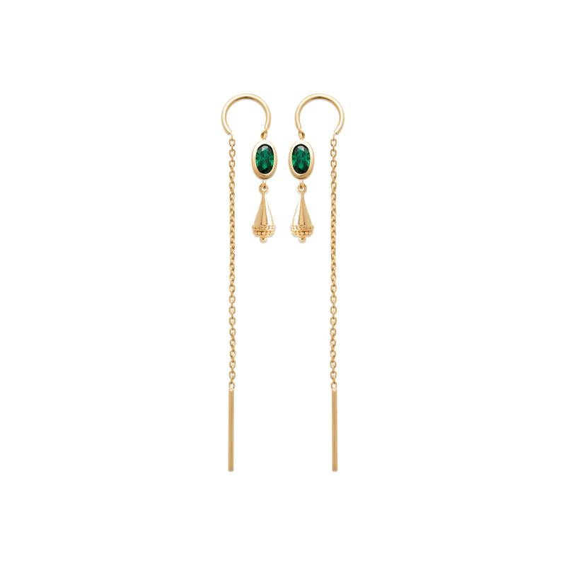 Chain - Earrings - Gold Plated
