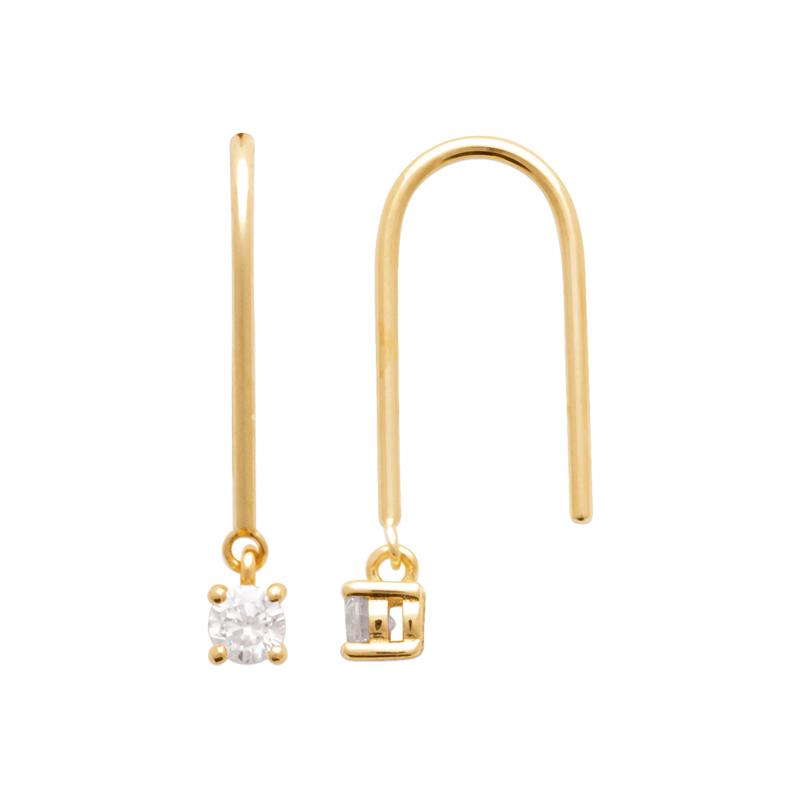 Hook - Earrings - Gold Plated