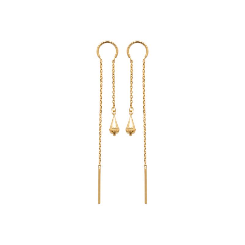 Chain - Earrings - Gold Plated
