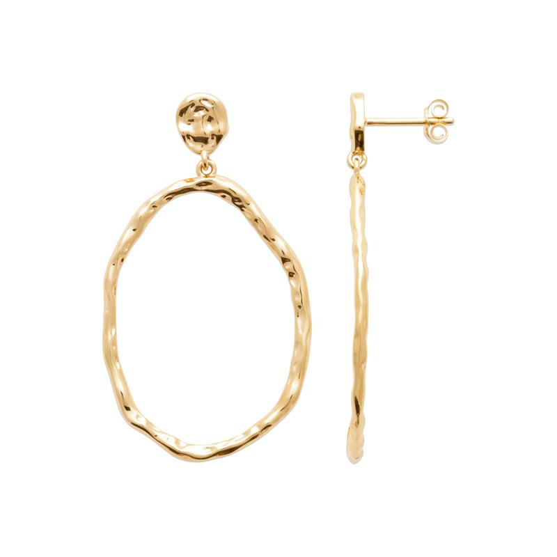 Hypnotique - Oval - Earrings - Gold Plated