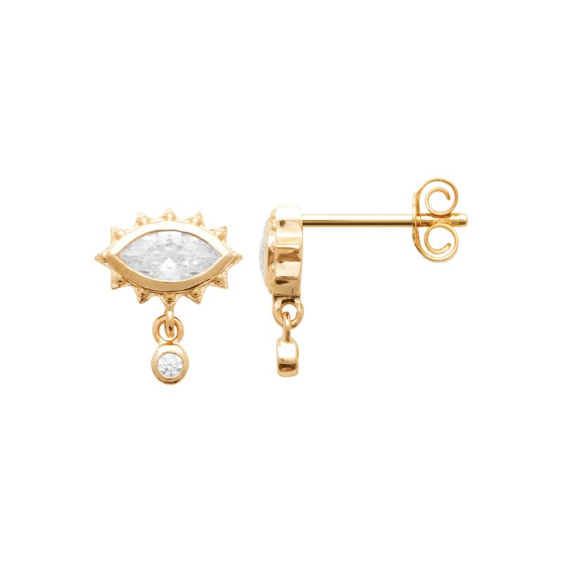 Eye - Earrings - Gold Plated