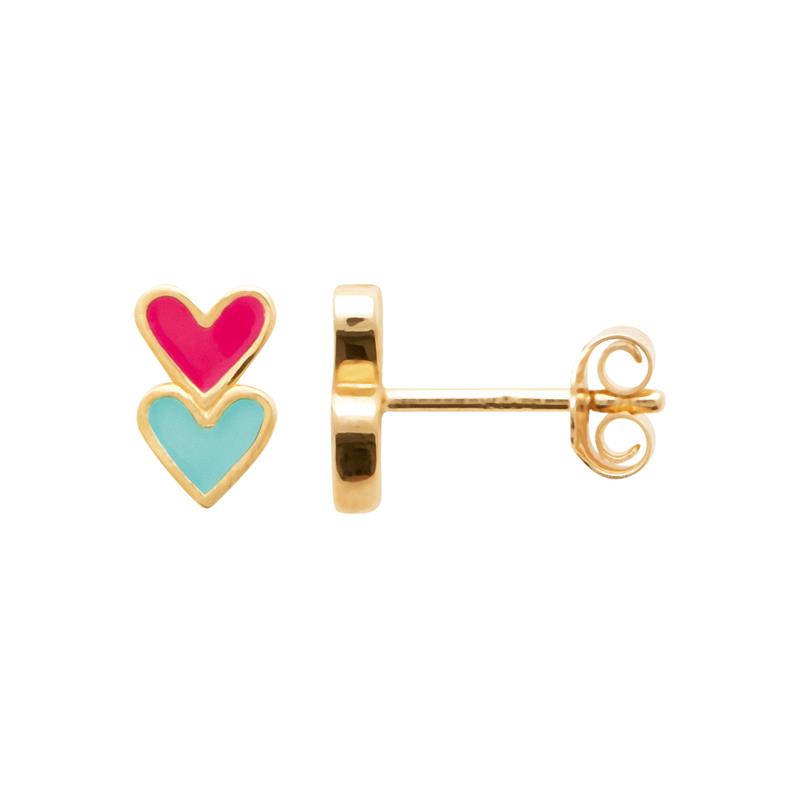 Heart - Earrings - Gold Plated