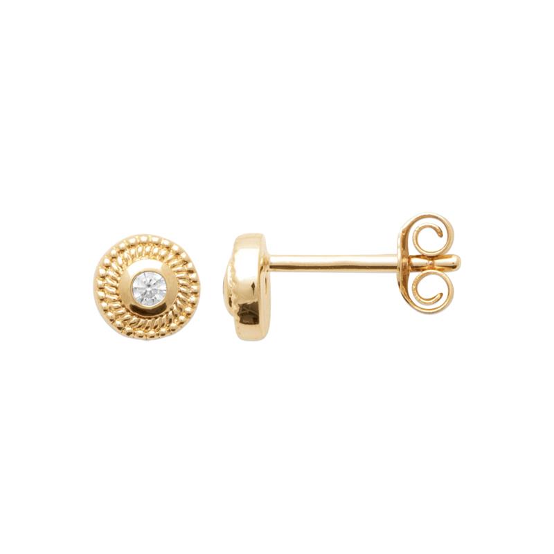 Medallion - Gold Plated - Earrings