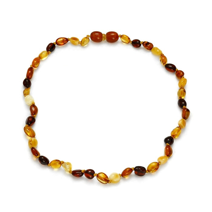 Amber - Baby Necklace - Gradient Colors - Oval Size
