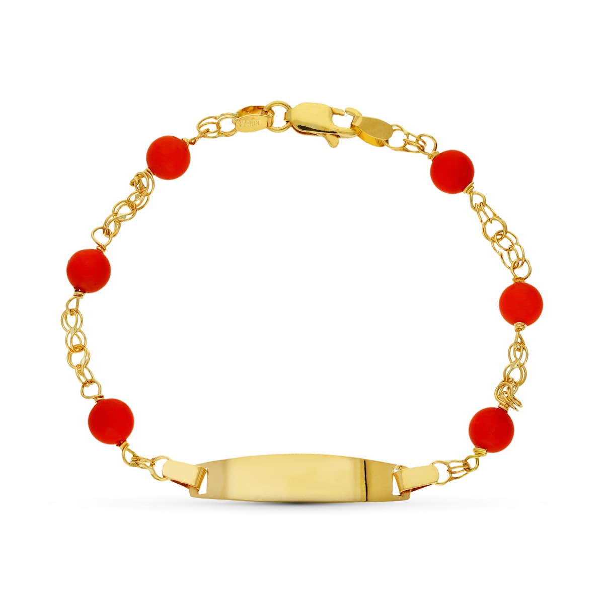 Corail Fin Gourmette Or Jaune 18K Sardaigne 5-51/2 mm