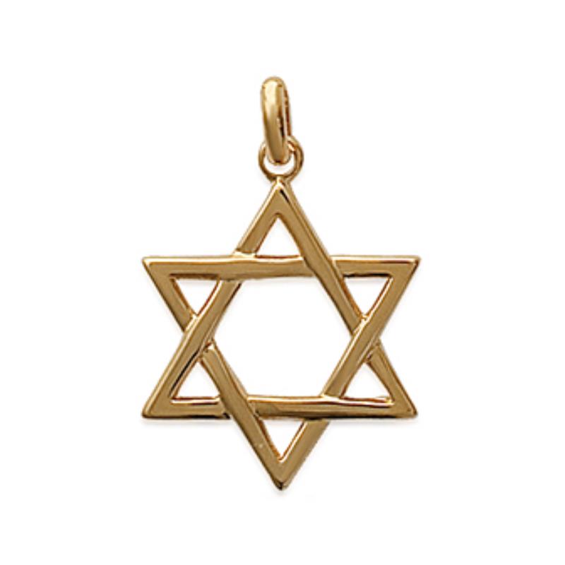 Star of David - Gold Plated - Pendant