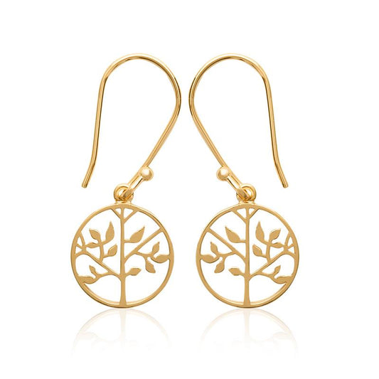 Tree of Life - Gold Plated - Earrings