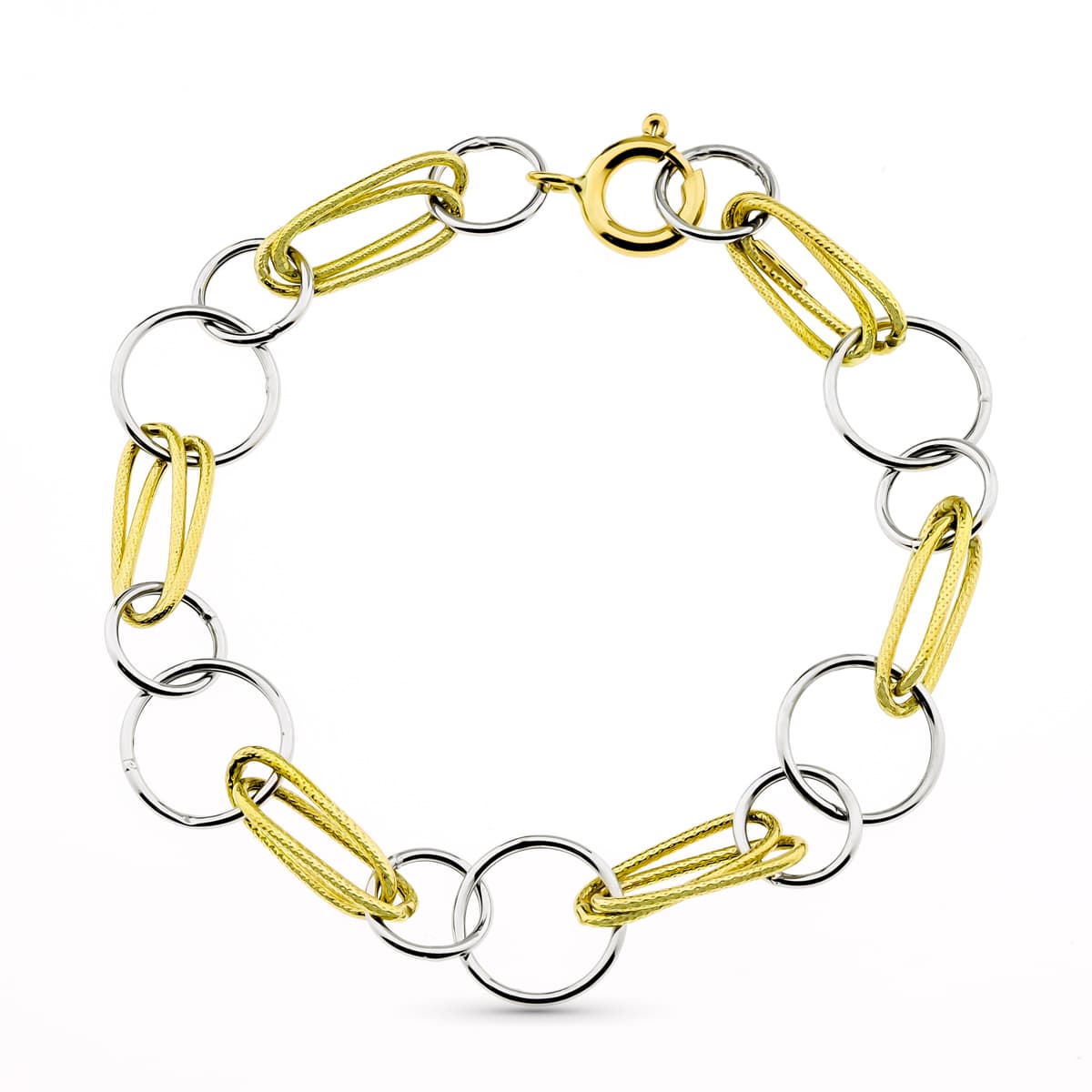 18K Bracelet Or Bicolore