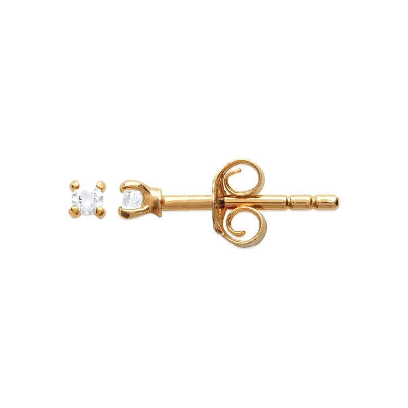 Serti - Stud Earrings - Gold Plated