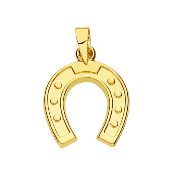 Pendentif Fer à Cheval Or Jaune 18K 20X15 mm
