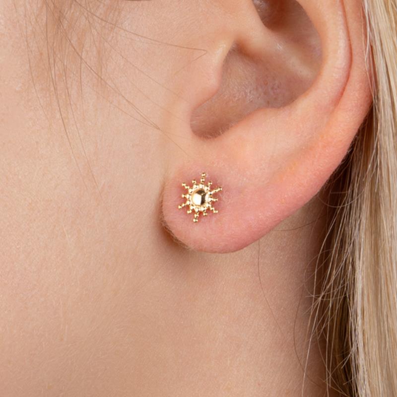 Star - Gold plated - earrings