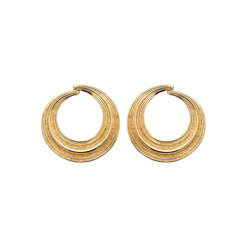 Swirl - Gold Plated - Earrings