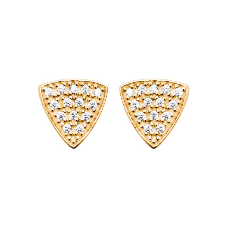 Dreieck – Ohrringe – vergoldet