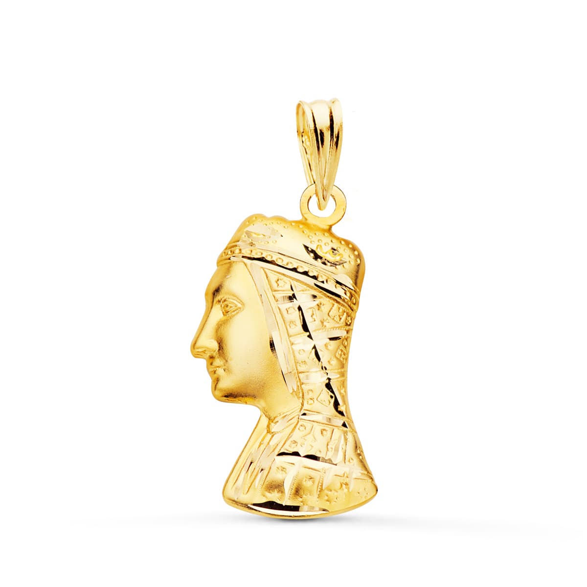 18K Our Lady of Montserrat Kolye 25X14 mm