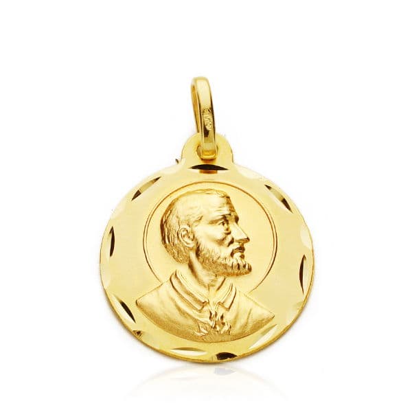 18K Médaille Saint François Xavier 18MM