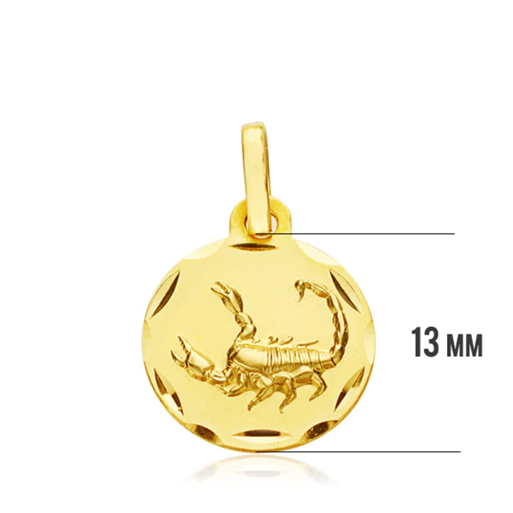 18K Krebs-Sternzeichen-Medaille 13MM