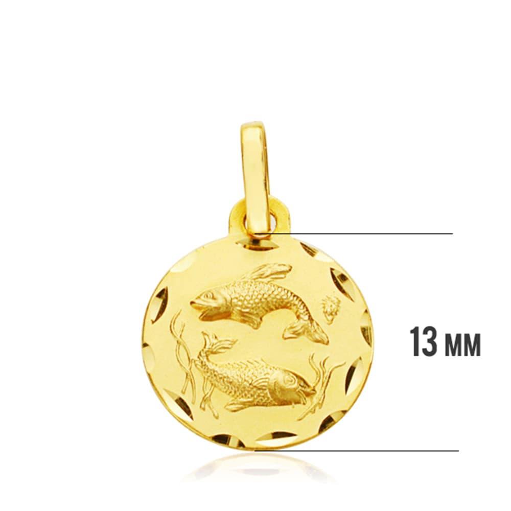 18K Halak zodiákus érem 13MM