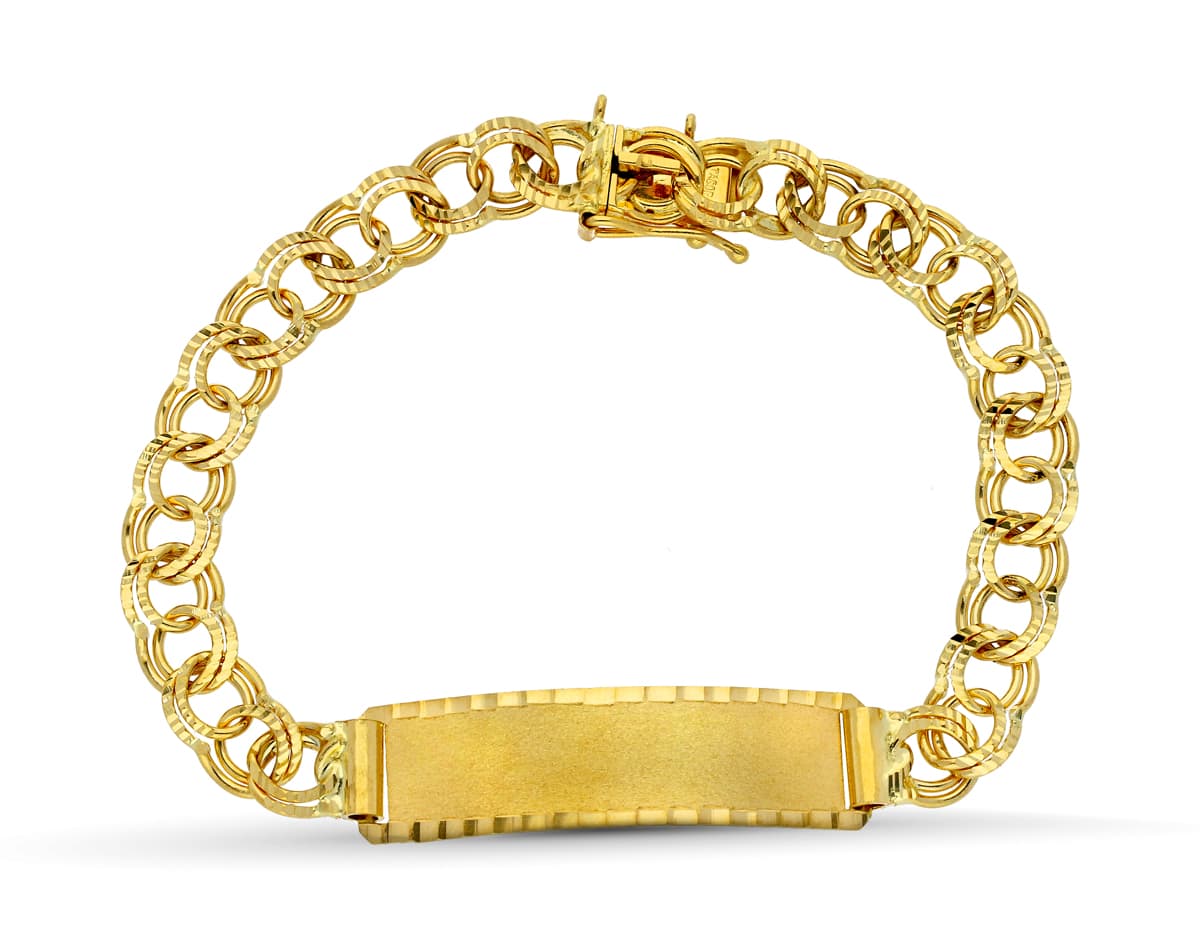 Gourmette Or Jaune Hongrois 18K 21 Cm 6 mm