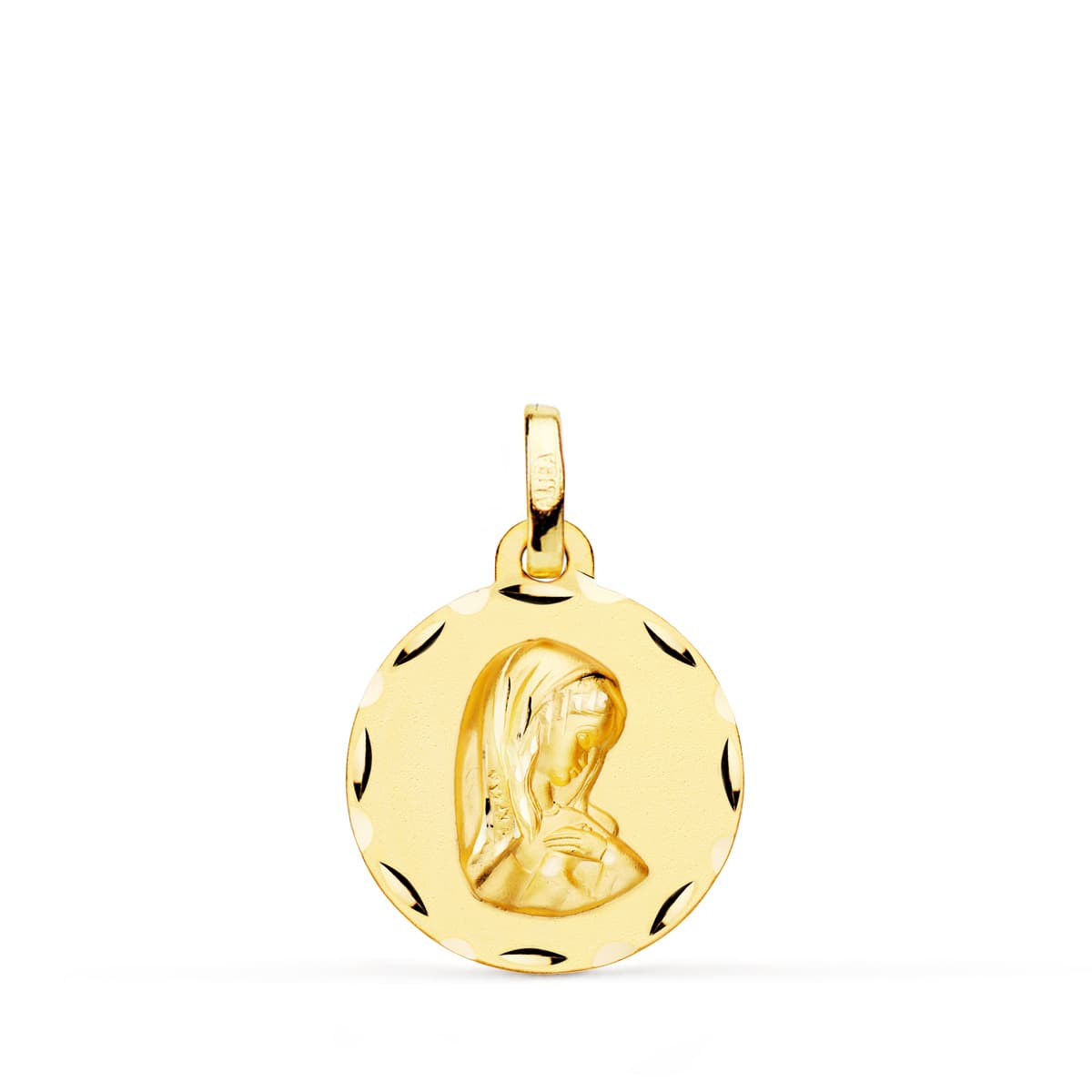 18K Médaille Vierge Fille 16MM