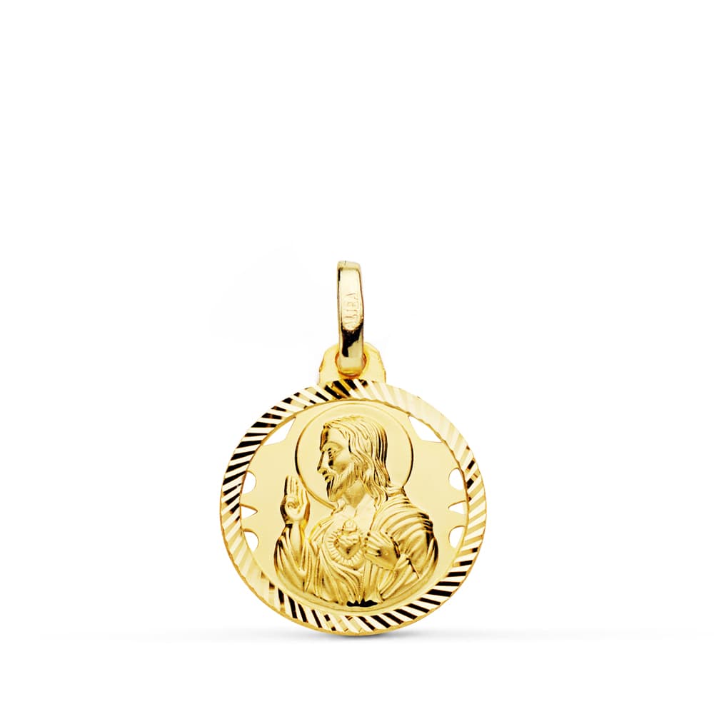 18K Herz-Jesu-Medaille 16MM