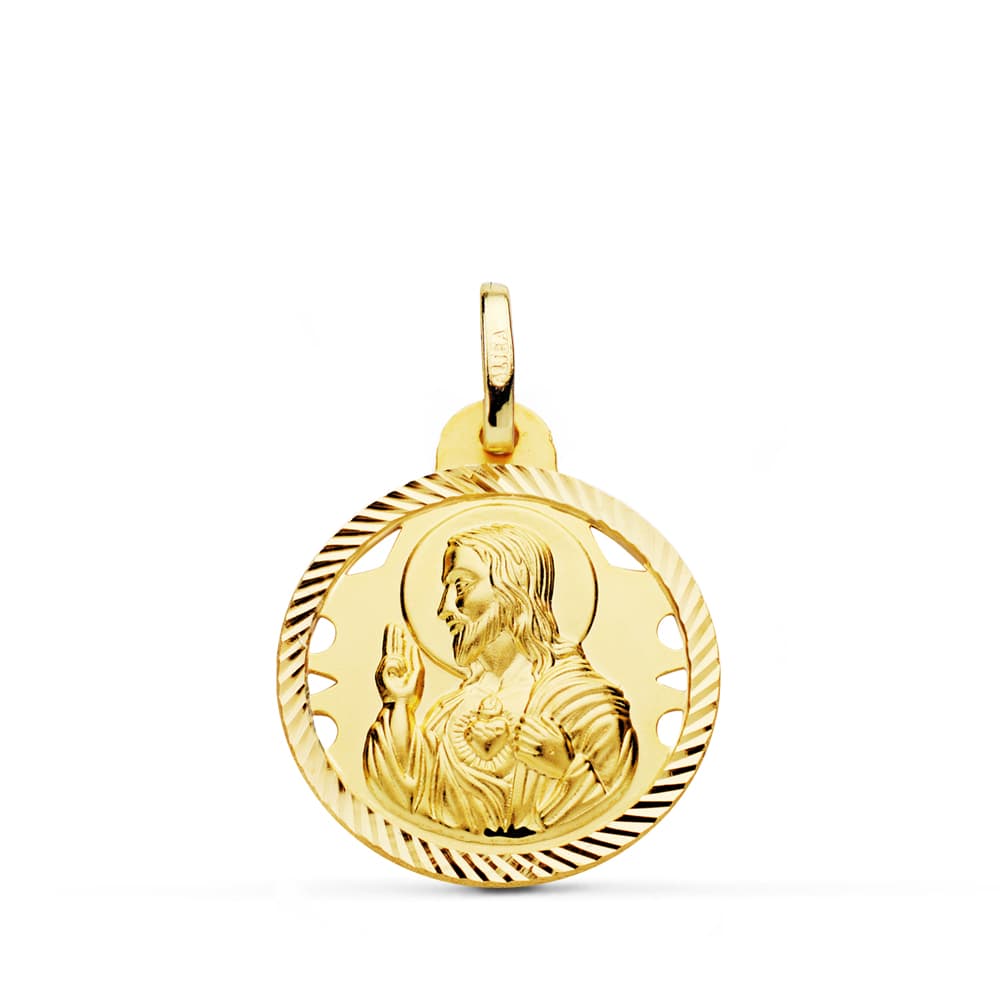18K Herz-Jesu-Medaille 20MM
