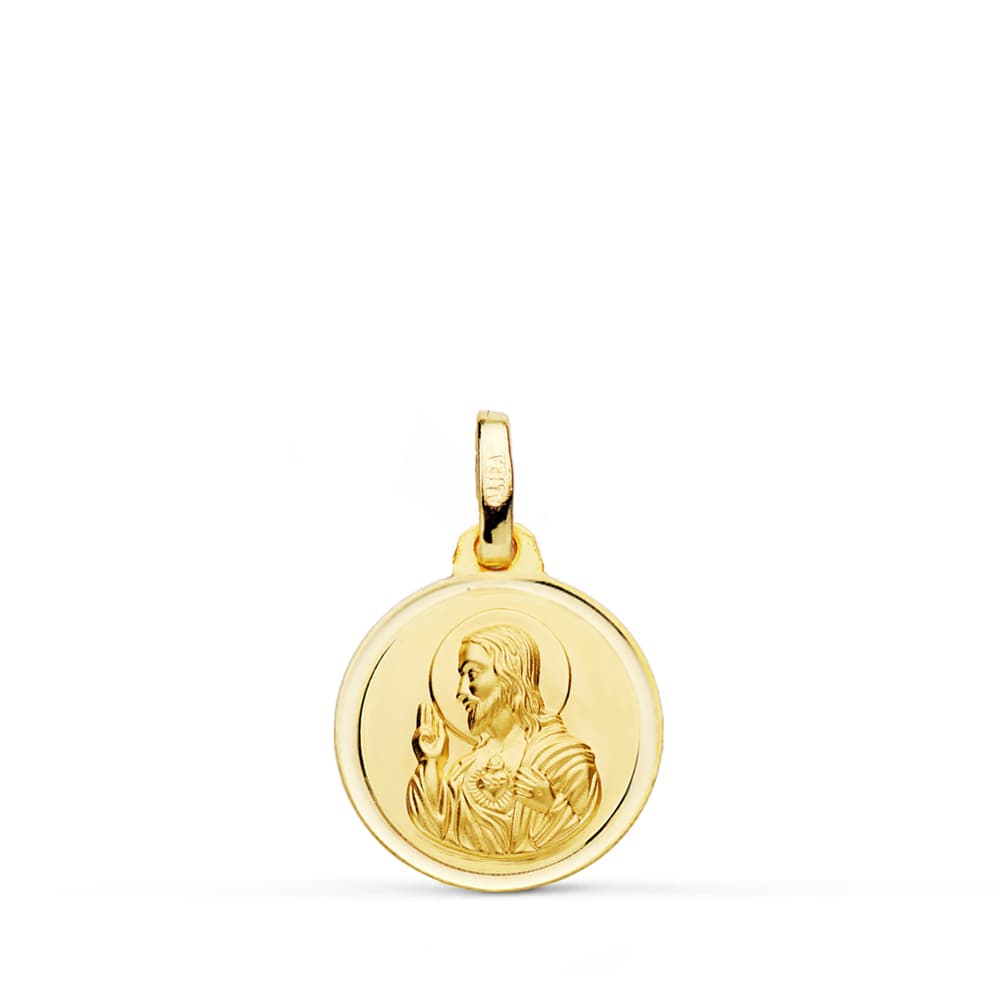 18K Herz-Jesu-Medaille 14MM