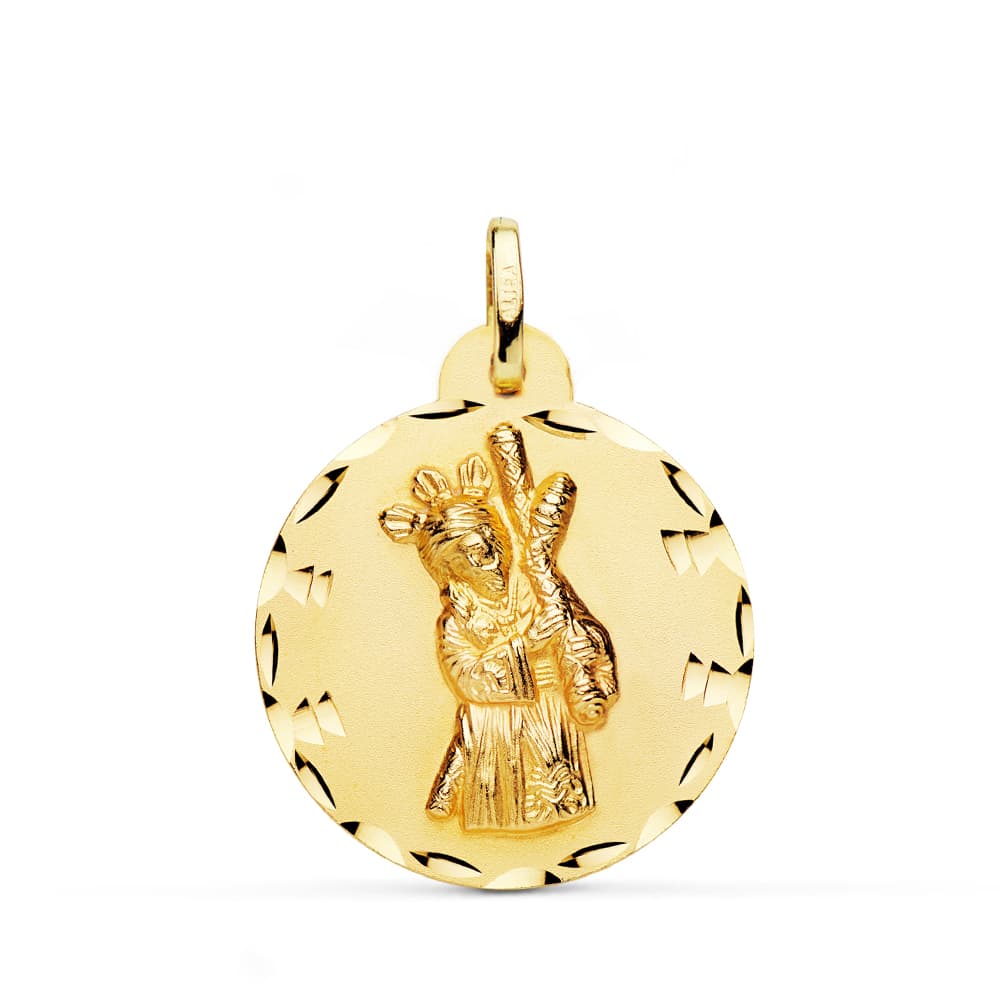 Medalla Gran Poder Oro Amarillo 18K 23 mm