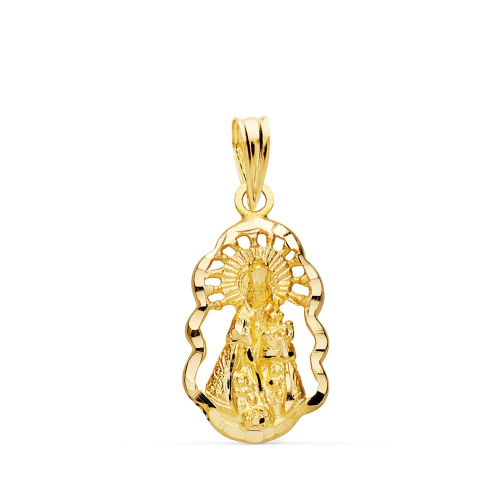 Medalha da Virgem da Silhueta Útil 18K