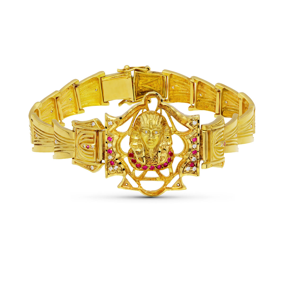 Pulseira em ouro amarelo 18K com zircônias