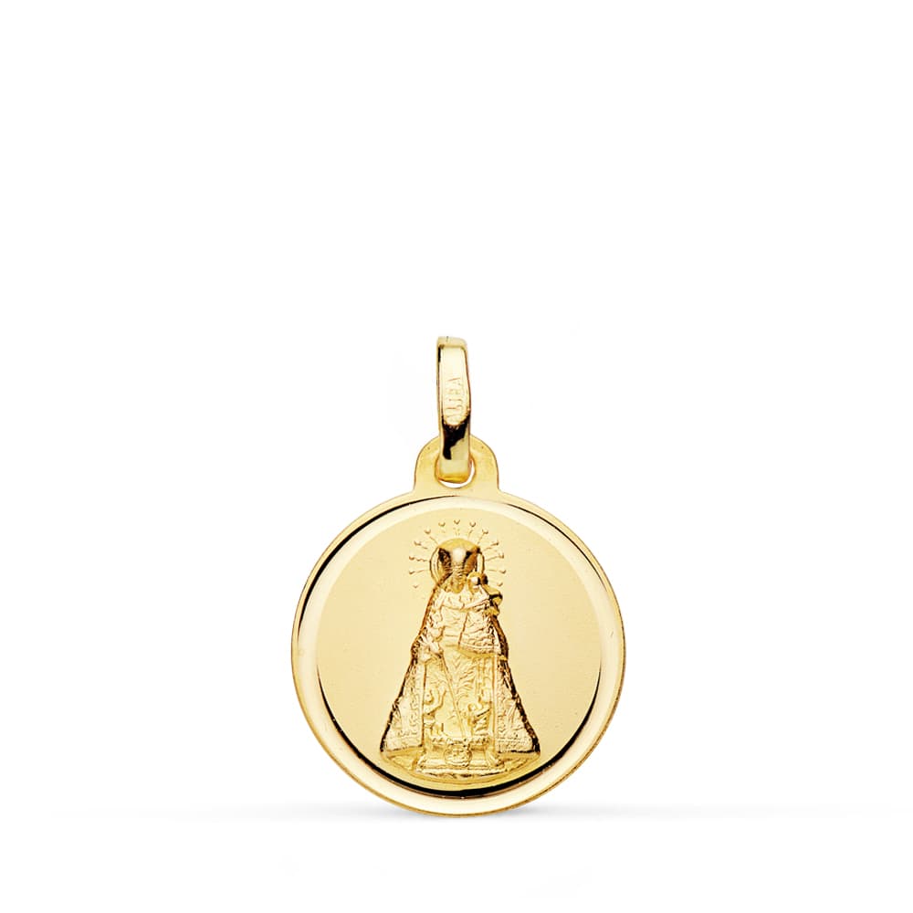 Medalha da Virgem do Abandonado 18K 16 mm