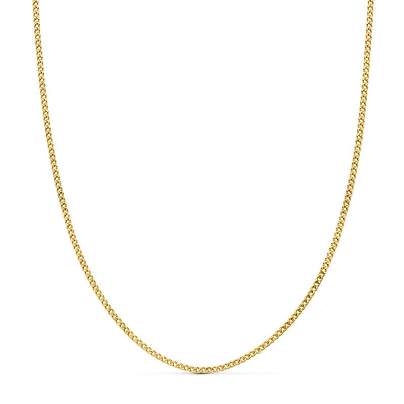 18K holle kinketting 40CM Breedte: 1,5 mm