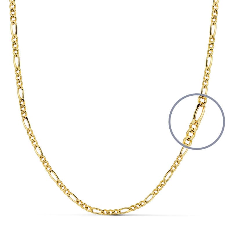 18K gul guldkæde Cartier Mailon hullængde: 50 cm bredde: 2 mm