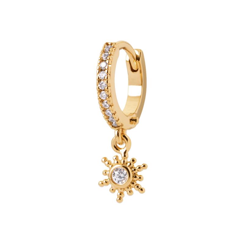 Charm - Star - Gold Plated - Individual Creole
