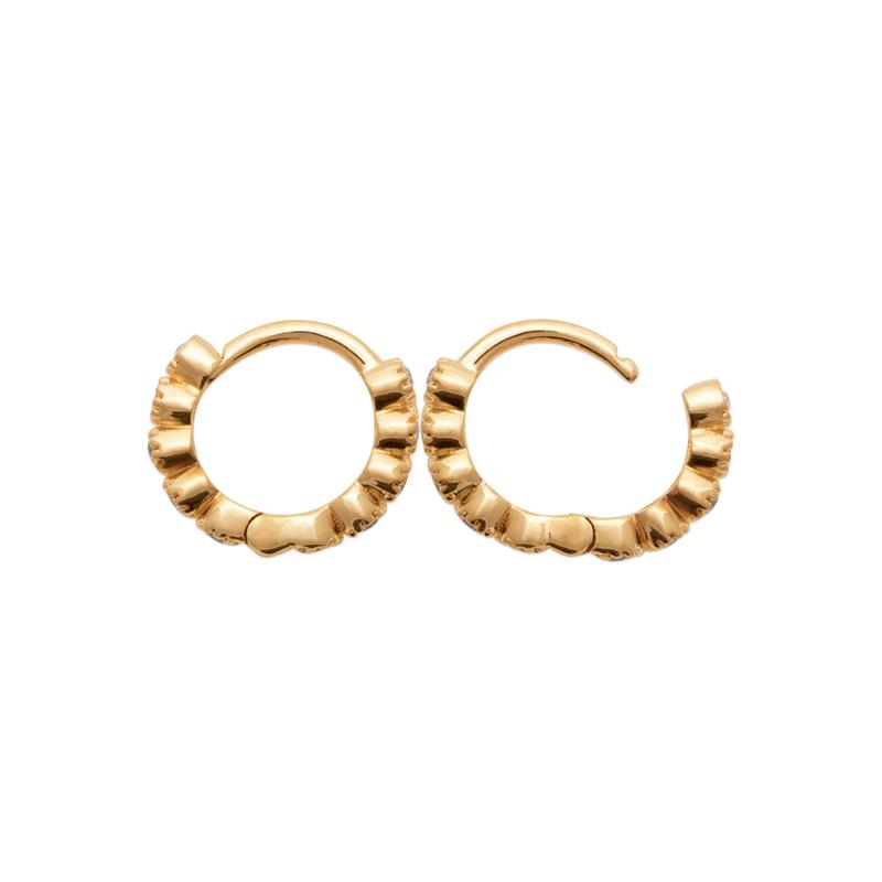 Hoop earrings - Mini - Gold Plated