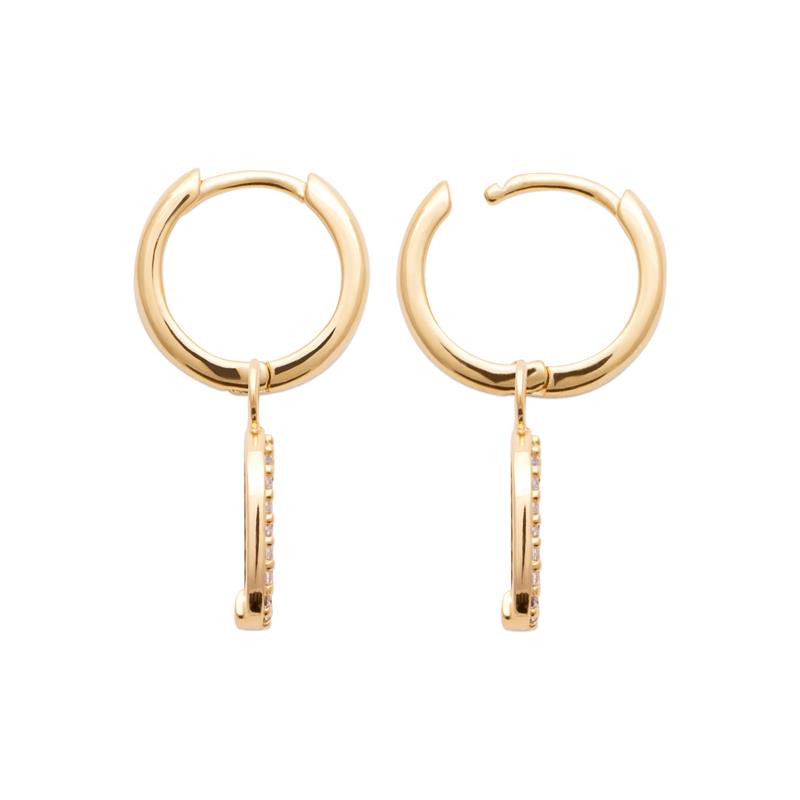 Creoles - Charm - Gold Plated