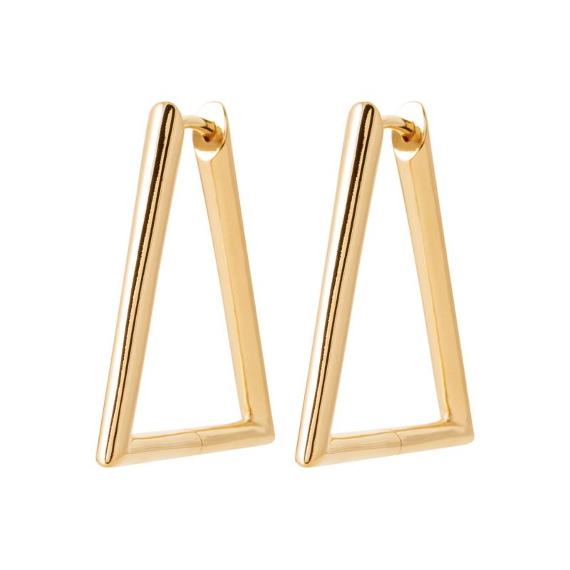 Dreieck – vergoldet – Ohrringe