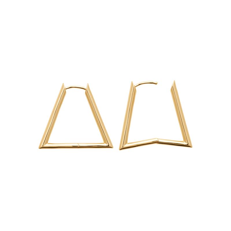 Dreieck – vergoldet – Ohrringe